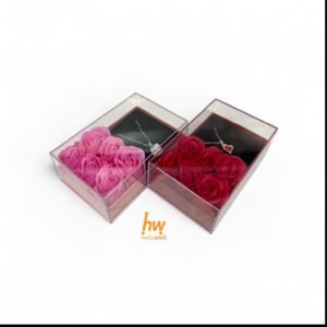 Rosas Artificiales con Collar y Dije 7440-22